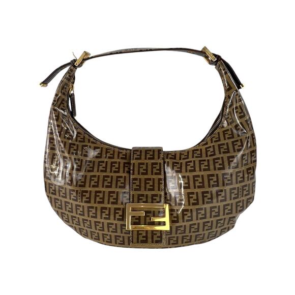 Fendi Vintage Zucchino Croissant Handbag - Picture 1 of 8